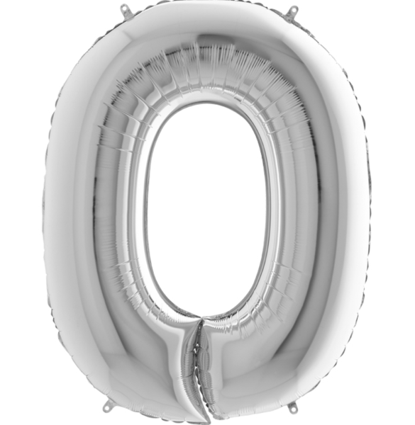 Silberne Zahl: 0 - 102 cm